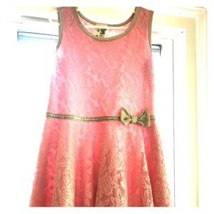 Pink lace dress - perfect for weddings & holidays.